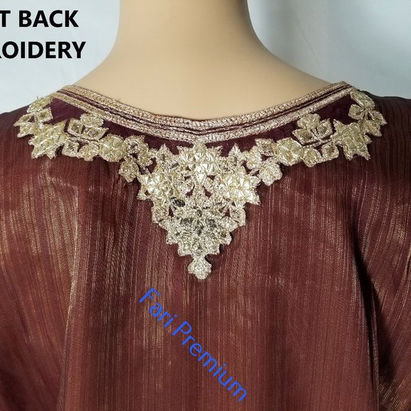 Tawakkal Fancy Zardozi Embroidered Banarsi Masuri Shalwar Kameez Pakistani XL/48 - Picture 16 of 17